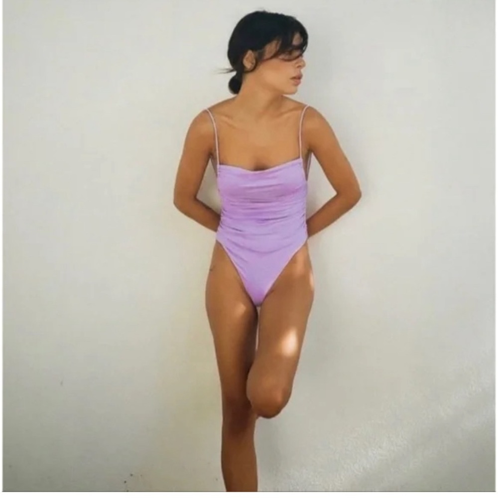 Zara Lilac One Piece Swimsuit
